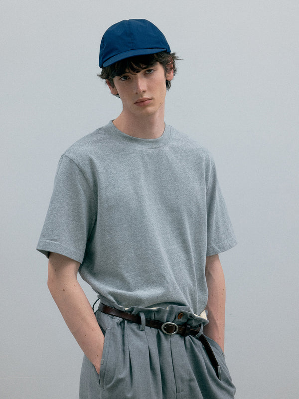 C2h4 011 - Writer's Turtleneck Short-Sleeves Gray