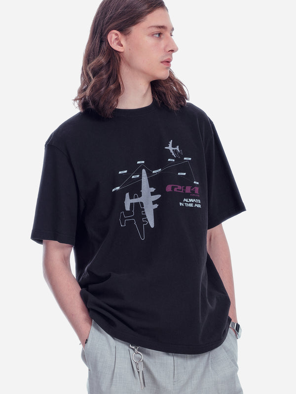 c2h4 Pan Am® × C2H4® Air Route T-shirt Black