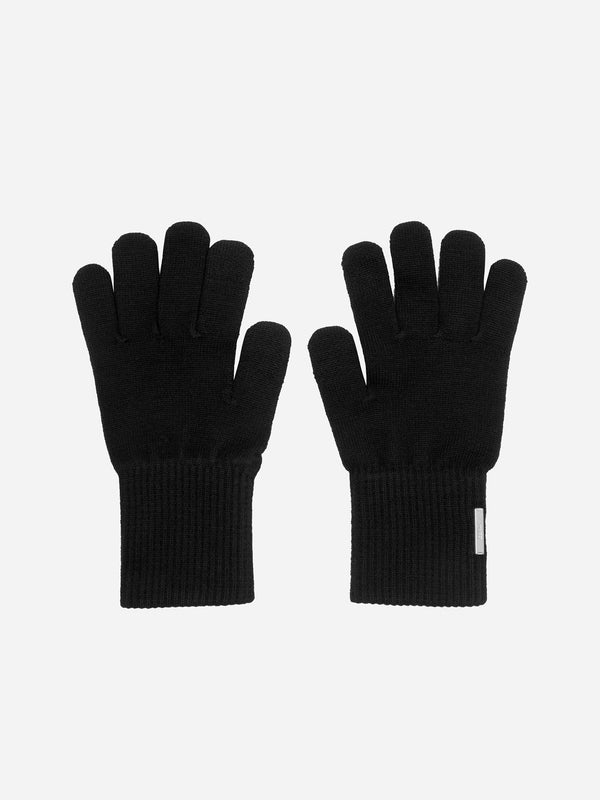 c2h4 Staff Uniform Knitting Gloves BLACK