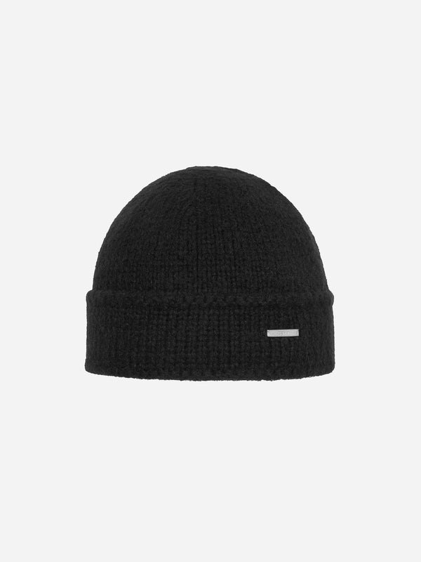 C2h4 Staff Uniform Tagged Knit Covert Beanie Black