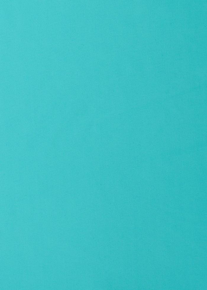 Cabana Life Aqua Embroidered Convertible Ruched Rashguard