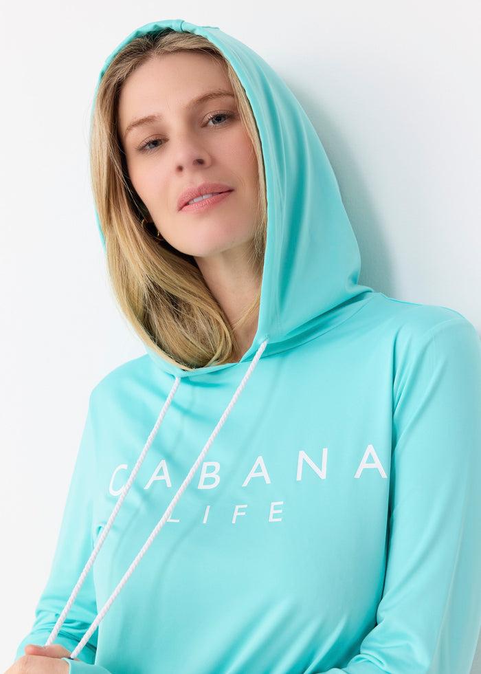 Cabana Life Aqua Cabana Life Hoodie Dress