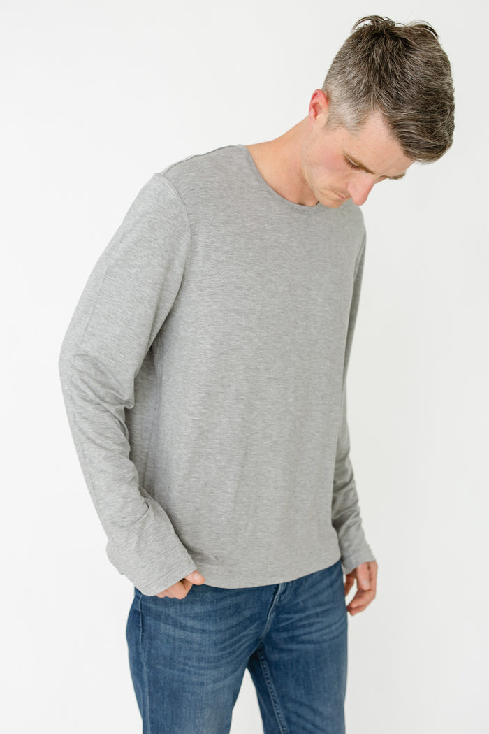Cabana Life Grey Bamboo Long Sleeve Sun Shirt