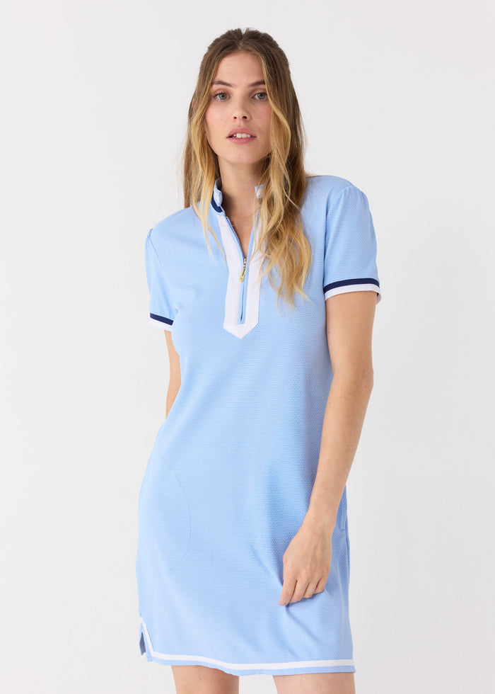 cabana life Light Blue Short Sleeve Sport Dress