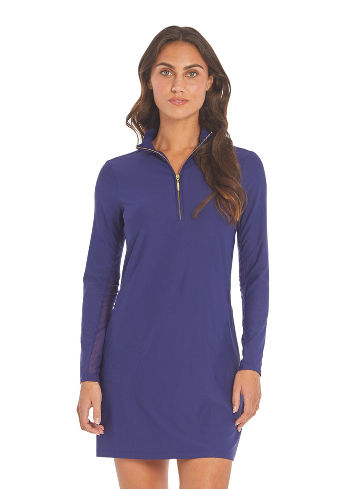 Cabana Life Navy 1/4 Zip Sport Dress