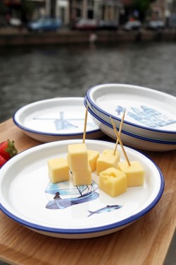 Cabanaz Small Plate-set4-Dutch Blue
