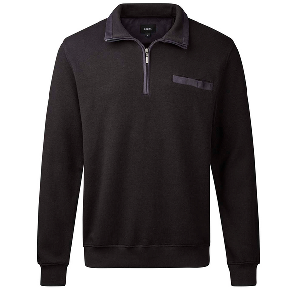 Cabano Belika Half Zip Polo Sweatshirt R Dark Green Belika Half Zip Polo Sweatshirt R Dark Grey