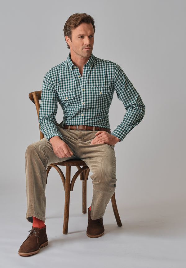 Cabano Brook Taverner Elroy Cord Trousers Bg R Beige