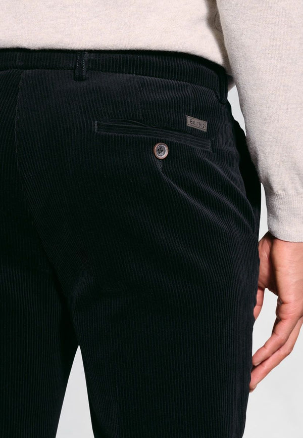 Cabano Brook Taverner Elroy Cord Trousers D R Black