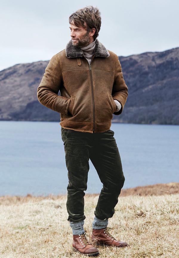 Cabano Brook Taverner Elroy Cord Trousers G K Green