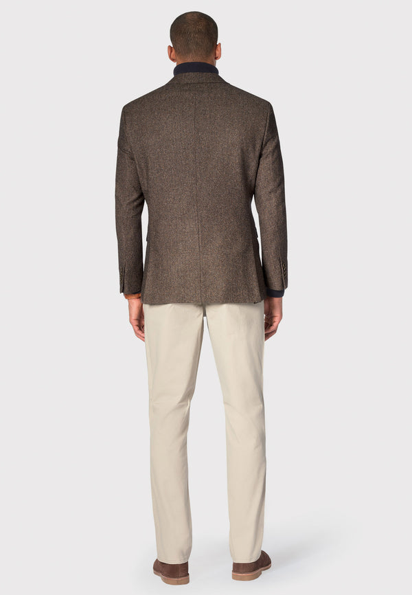 Cabano Brook Taverner Hooke Herringbone Jacket B R Mid Brown
