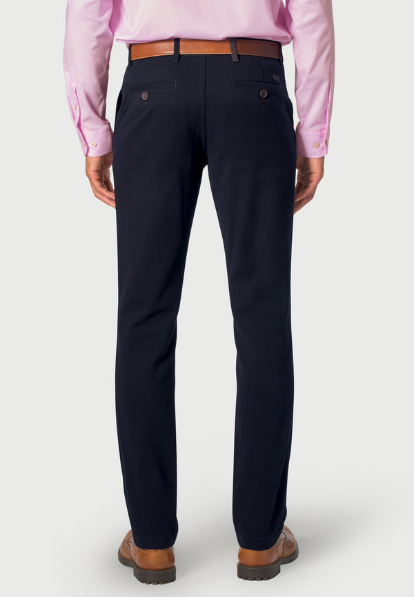 Cabano Brook Taverner Seychelles Cotton Trousers N K Navy