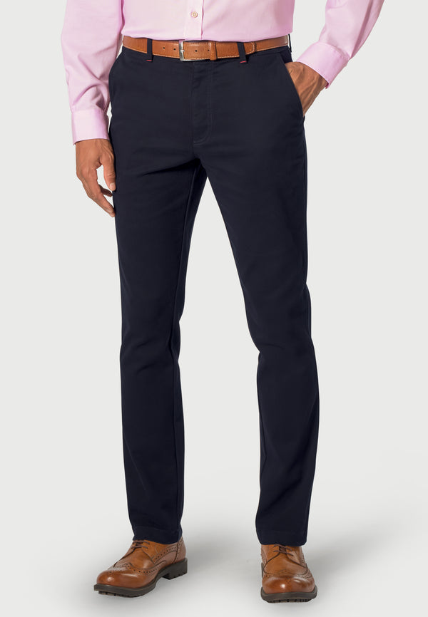 cabano Brook Taverner Seychelles Cotton Trousers N R Navy