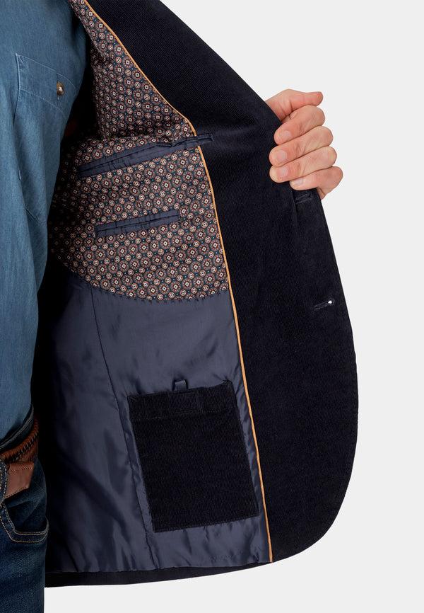 Cabano Brook Taverner Shakespeare Cord Jacket N R Navy