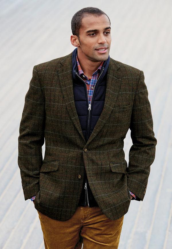 Cabano Brook Taverner Smith Check Jacket K Dark Green