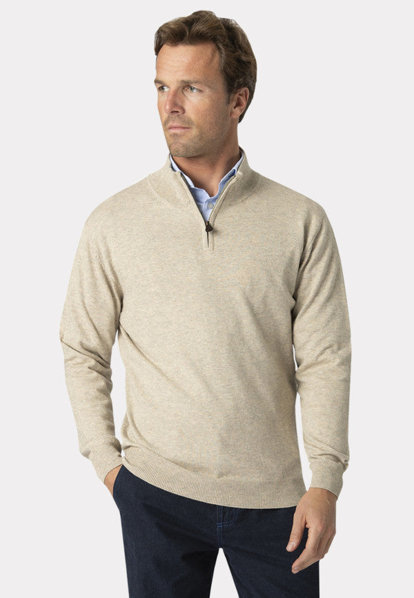 cabano Brook Taverner Sussex 1/4 Zip Sweater R Light Beige Brook Taverner Sussex 1/4 Zip Sweater R Light Blue Brook Taverner Sussex 1/4 Zip Sweater R Navy