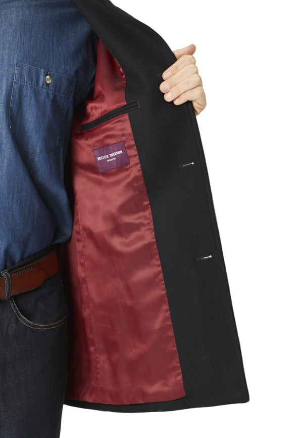 Cabano Brook Taverner Acer Wool Car Coat R Navy