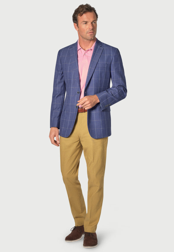 Cabano Brook Taverner Lamb Check Sportscoat R Blue