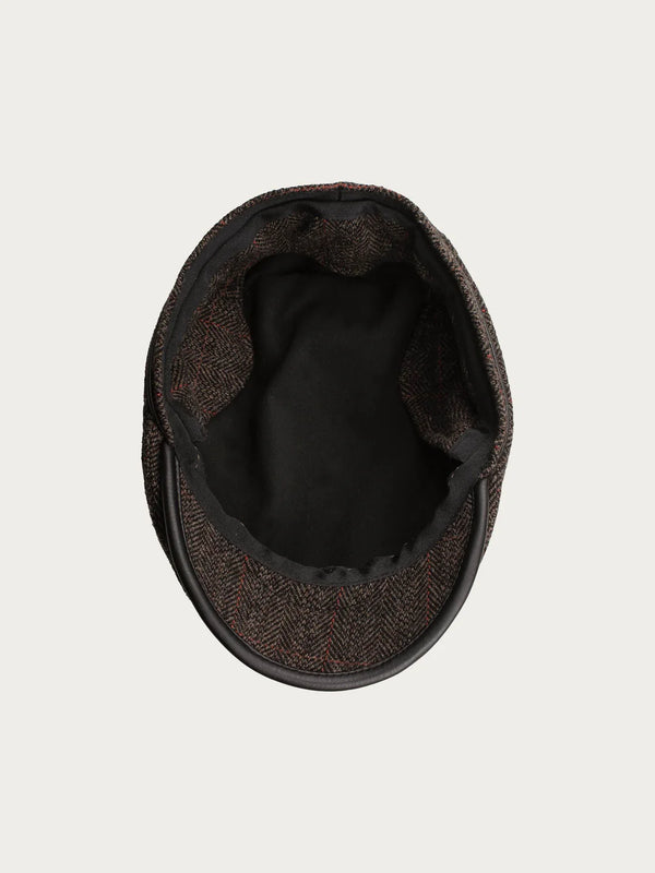 Cabano Bugatti Herringbone Cap Mb R Brown