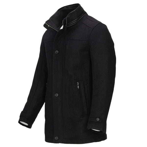 Cabano Cabano Dark Grey Wool Coat K Dark Grey