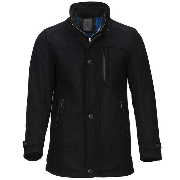cabano Cabano Dark Grey Wool Coat R Dark Grey
