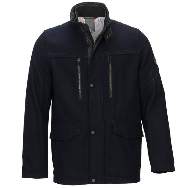 cabano Cabano Navy Wool Coat R Navy