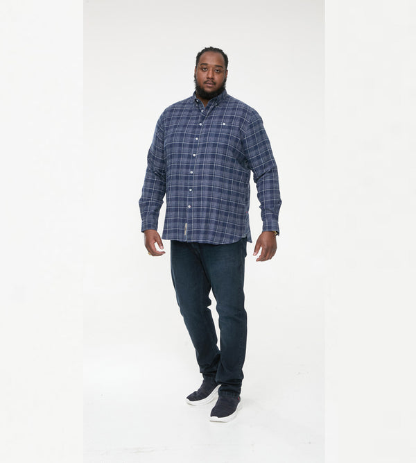 Cabano D555 Check Shirt Sonny N K Navy