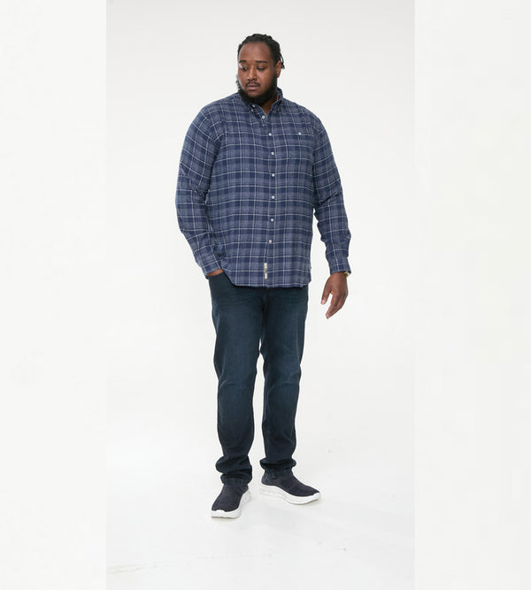 Cabano D555 Check Shirt Sonny N K Navy