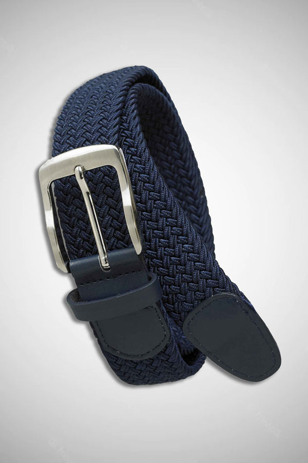 Cabano D555 Dane Stretch Braided Belt K Navy