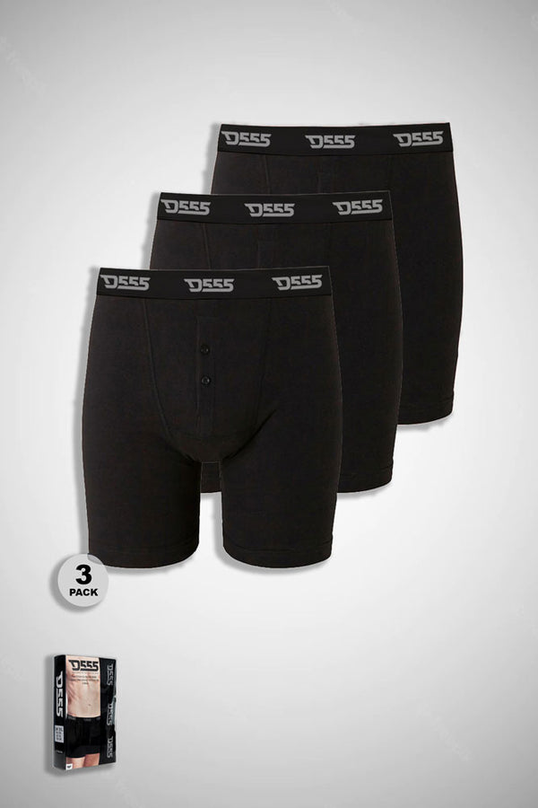 Cabano D555 Driver2 3 Pack Boxer Shorts K Black