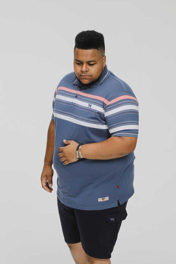 Cabano D555 Easton Pique Polo B K Mid Blue