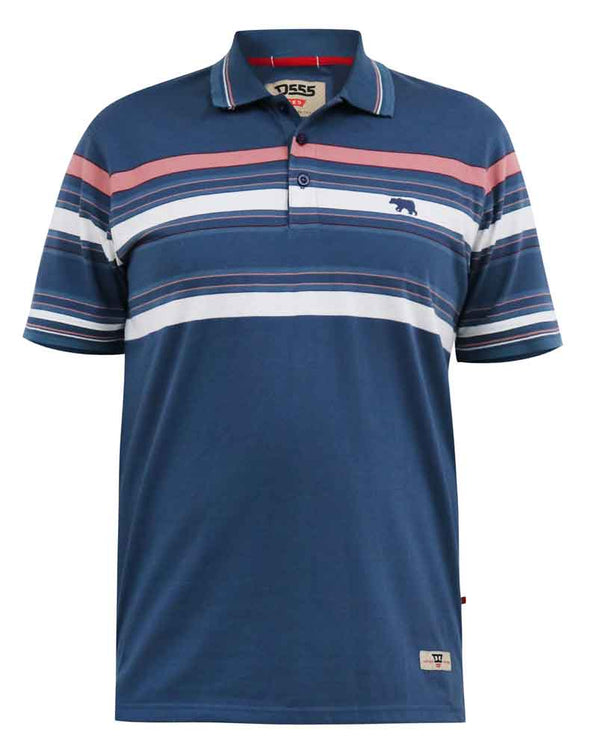 Cabano D555 Easton Pique Polo B K Mid Blue