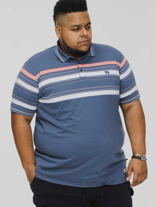 cabano D555 Easton Pique Polo B K Mid Blue