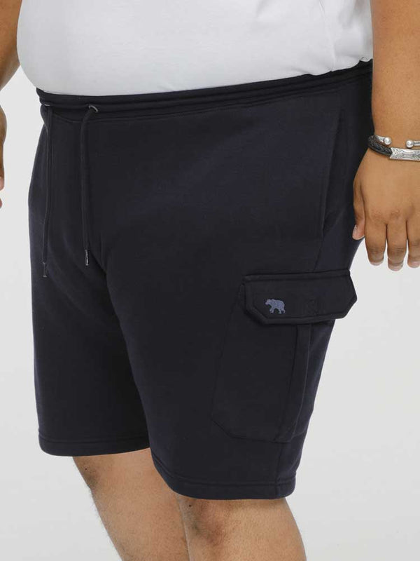 Cabano D555 Fleece Cargo Shorts Cyrus1 K Navy