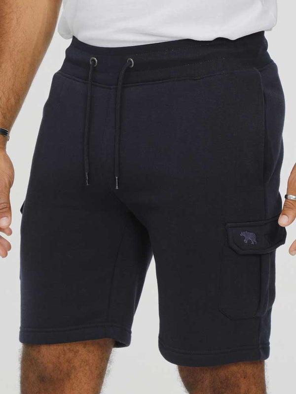 Cabano D555 Fleece Cargo Shorts Cyrus1 R Navy