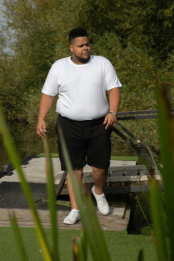 Cabano D555 Fleece Cargo Shorts Cyrus2 K Black