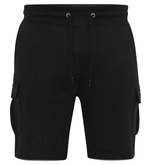 Cabano D555 Fleece Cargo Shorts Cyrus2 K Black