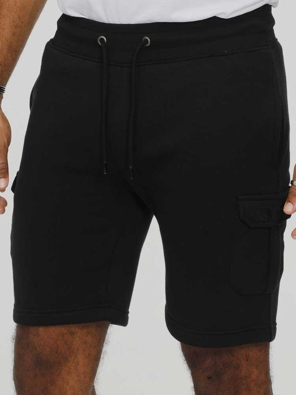 Cabano D555 Fleece Cargo Shorts Cyrus2 R Black