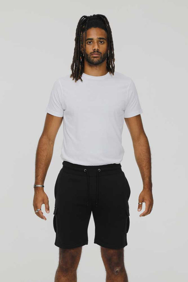 Cabano D555 Fleece Cargo Shorts Cyrus2 R Black