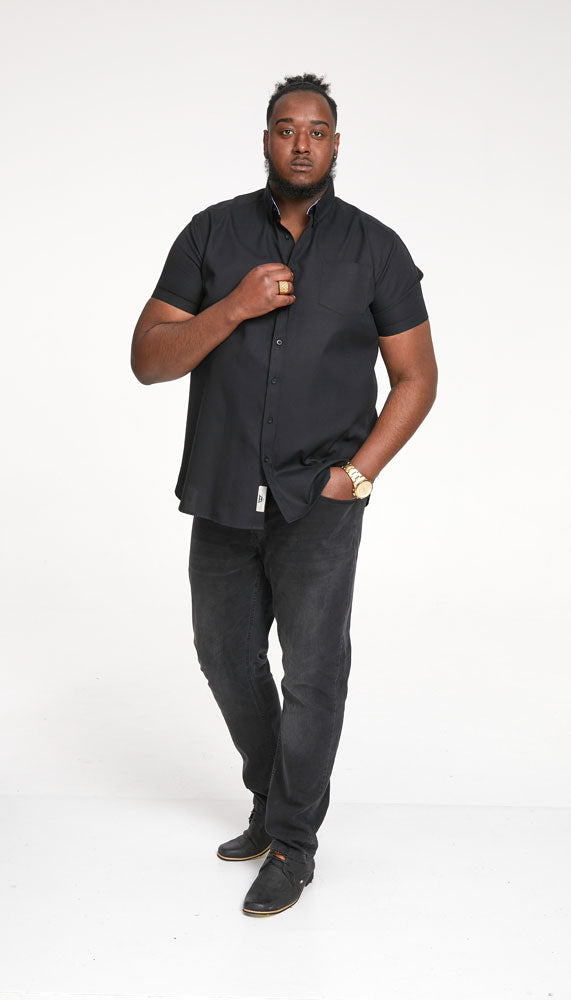 Cabano D555 James Oxford Shirt Bk K Black