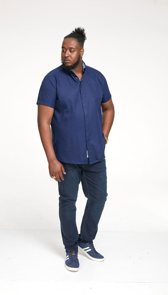 Cabano D555 James Oxford Shirt N K Navy