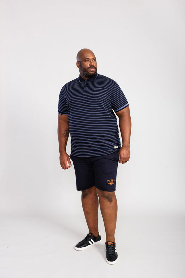 Cabano D555 Rosemary Striped Pique Polo K Navy