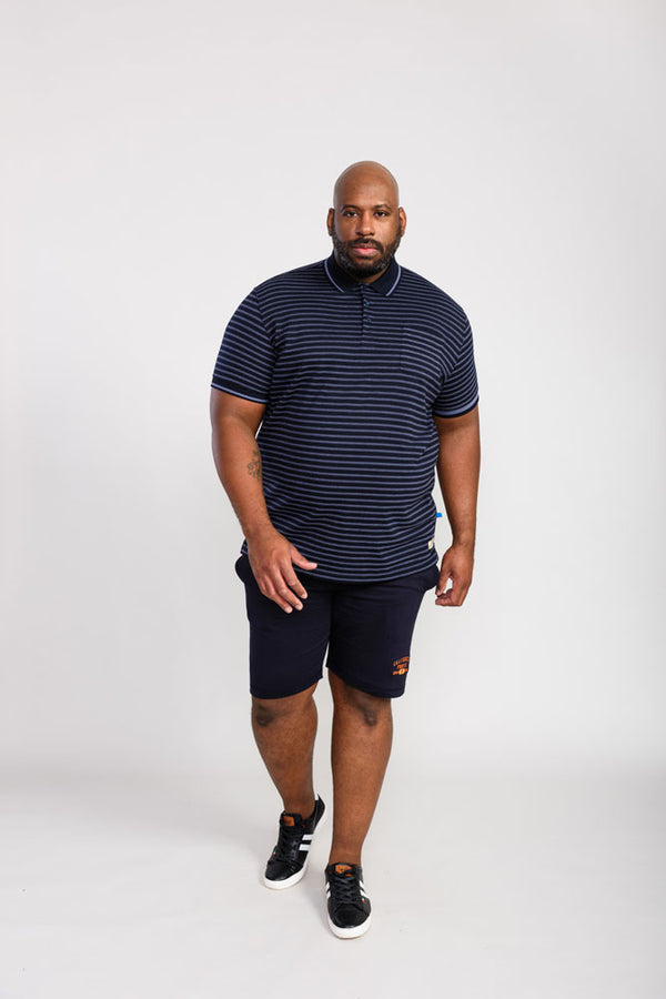 Cabano D555 Rosemary Striped Pique Polo K Navy
