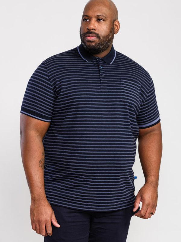 cabano D555 Rosemary Striped Pique Polo K Navy