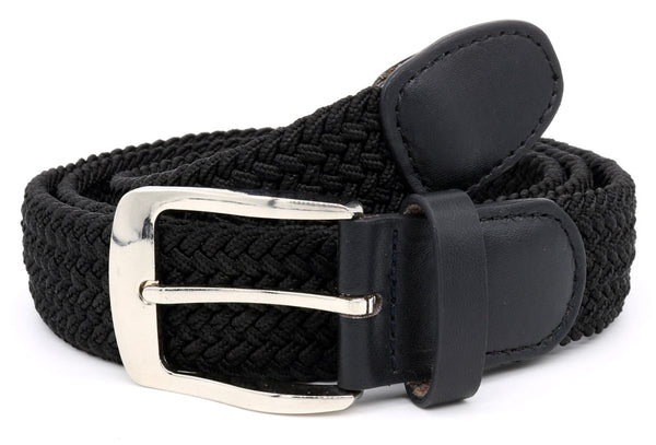 Cabano D555 Simon Stretch Braided Belt K Black