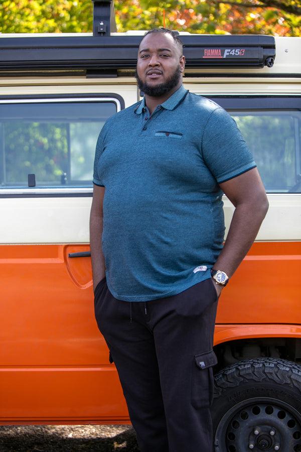 Cabano D555 Troy2 Pique Polo T K Teal Green