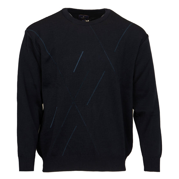 cabano Deer Park Round Neck Jumper 3235 N K Navy