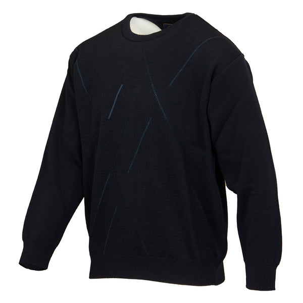 Cabano Deer Park Round Neck Jumper 3235 N K Navy