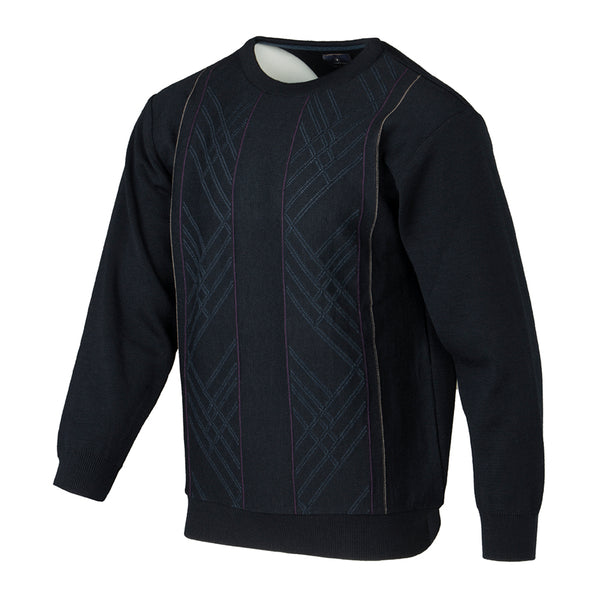 Cabano Deer Park Round Neck Jumper 3240 N R Navy