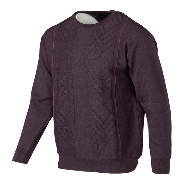 Cabano Deer Park Round Neck Jumper 3240 P K Purple